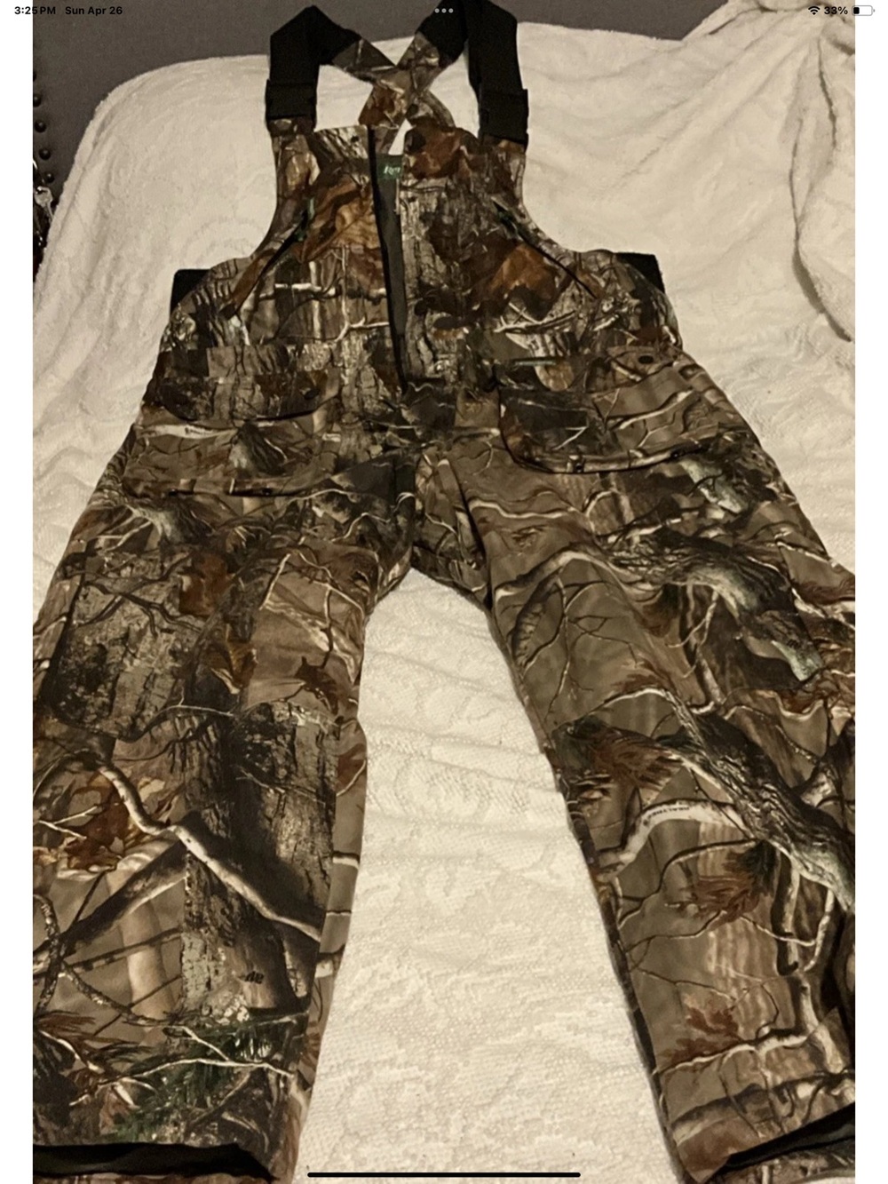 Remington Brown and Green Camo Insulated Bib Overalls